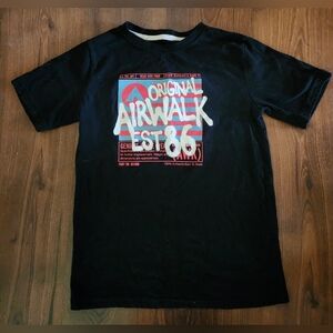 Airwalk Est. 86 Black Tee Boy's Size Large
